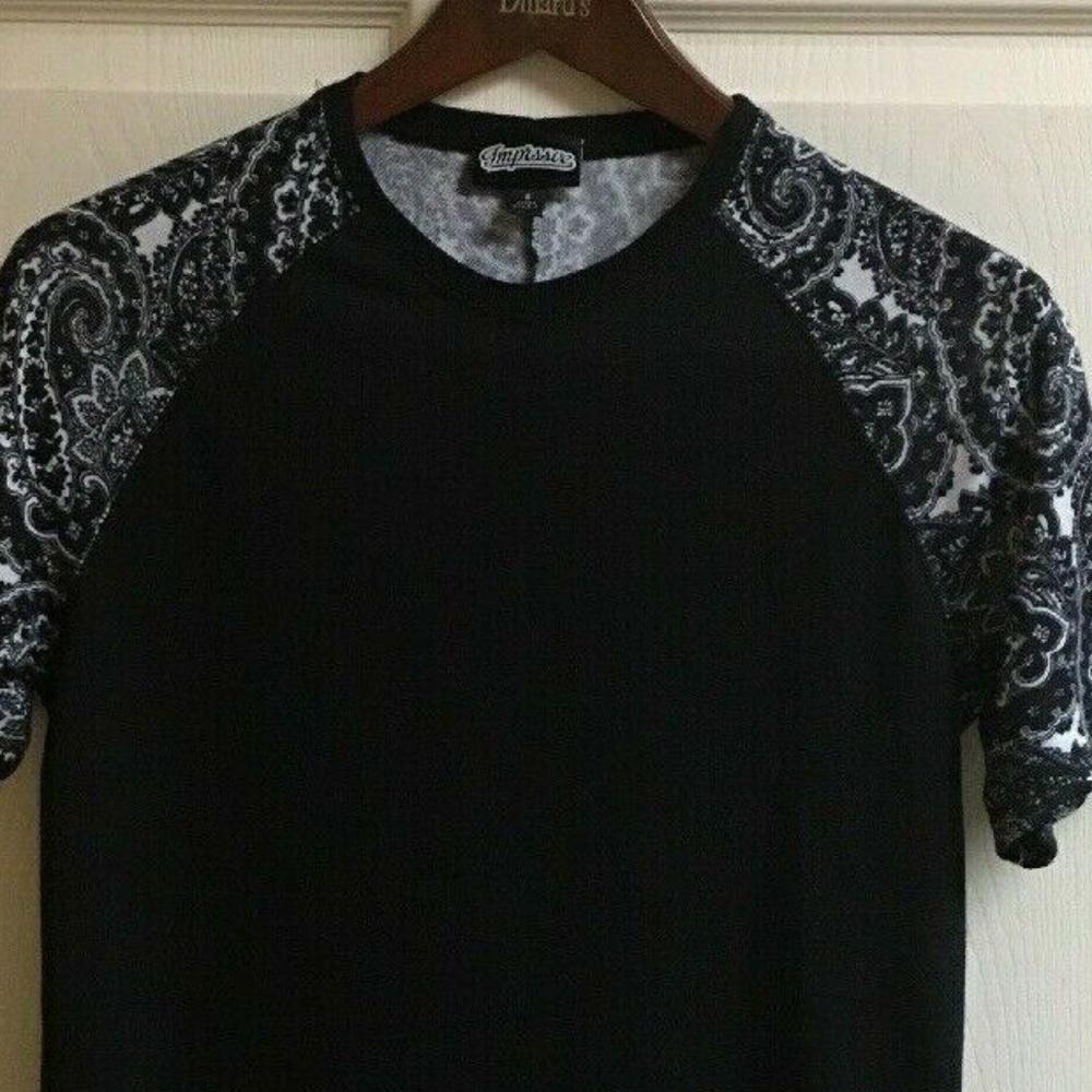 Imprssve Men's Elongated Black Paisley Small